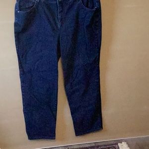 Wide leg Amanda jeans. Dark wash
